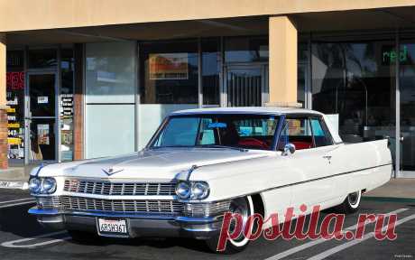 1964 Cadillac Coupe DeVille - white - front left Donut Derelicts - Huntington Beach, CA