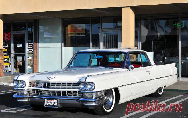 1964 Cadillac Coupe DeVille - white - front left