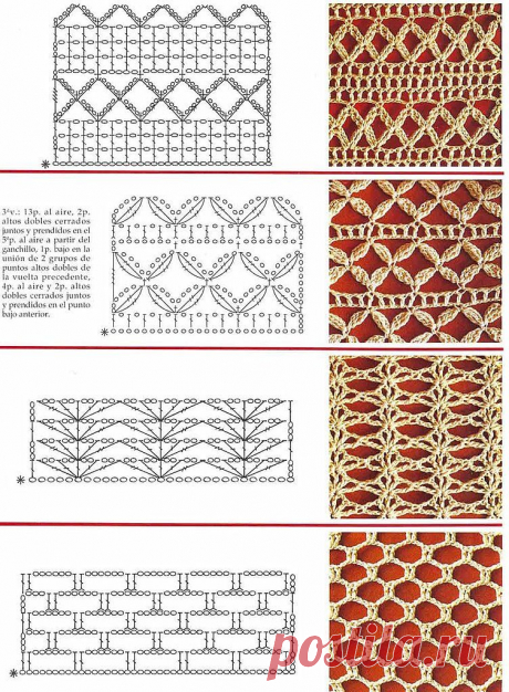 SOLO PUNTOS: Crochet puntos calados