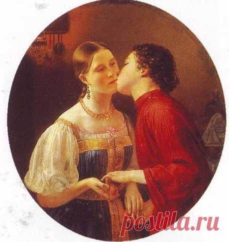 Ф.А.Горецкий. Христосование. 1850