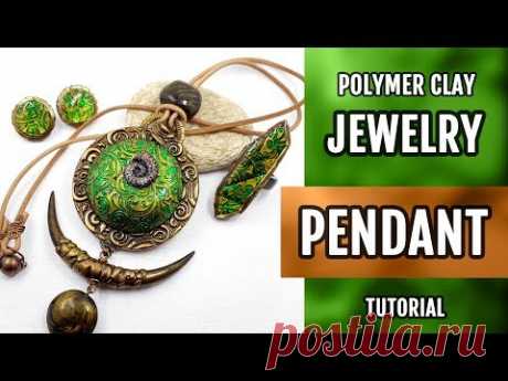 DIY ! ETHNIC JEWELRY Set making with Round Pendant with Lisa Pavelka FOILS. HOW to Make!