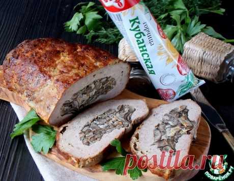 Мясной рулет с грибами под глазированной корочкой » Женский Мир