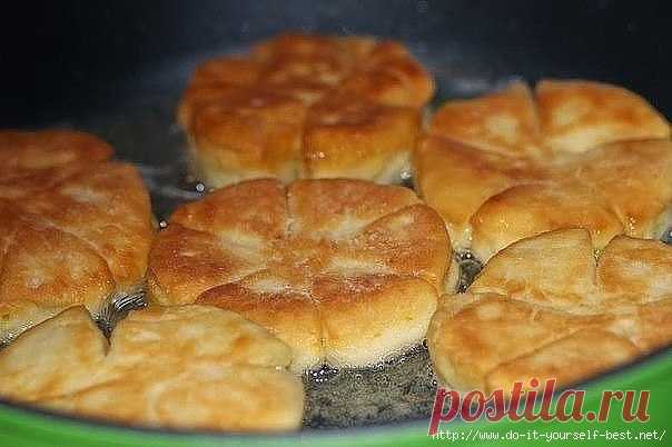 Кефирные пышки.