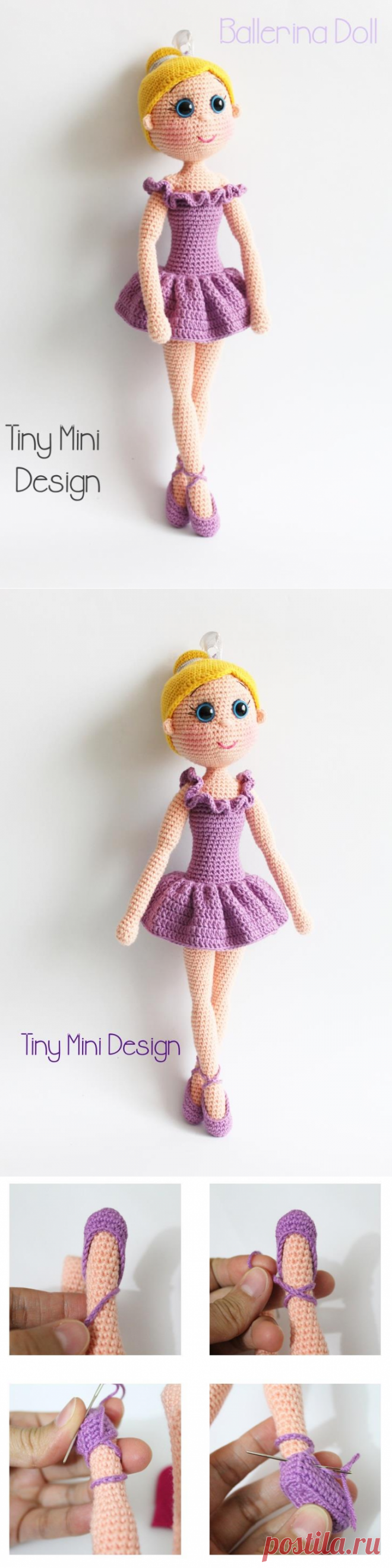 Amigurumi Crochet Doll tammy the Little Ballerina PDF Download german/english/sp