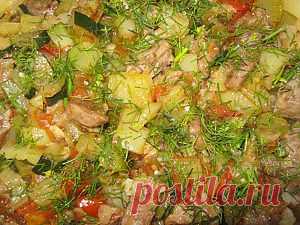 Кабачки со свининой