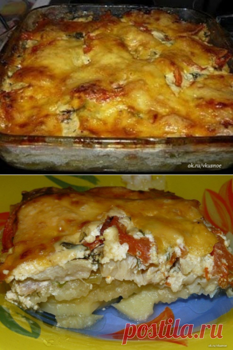 Обалденная вкусная запеканка картофельная с рыбкой