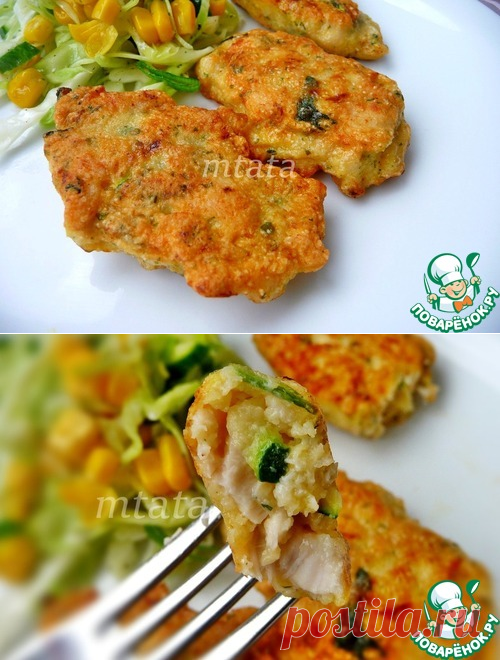 Куриные котлеты с цуккини – кулинарный рецепт