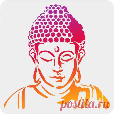 Plantilla de pintura de Buda, plantilla de artesanía de Buda Oriental ahuecada, reutilizable, 11,8x11,8 pulgadas - AliExpress