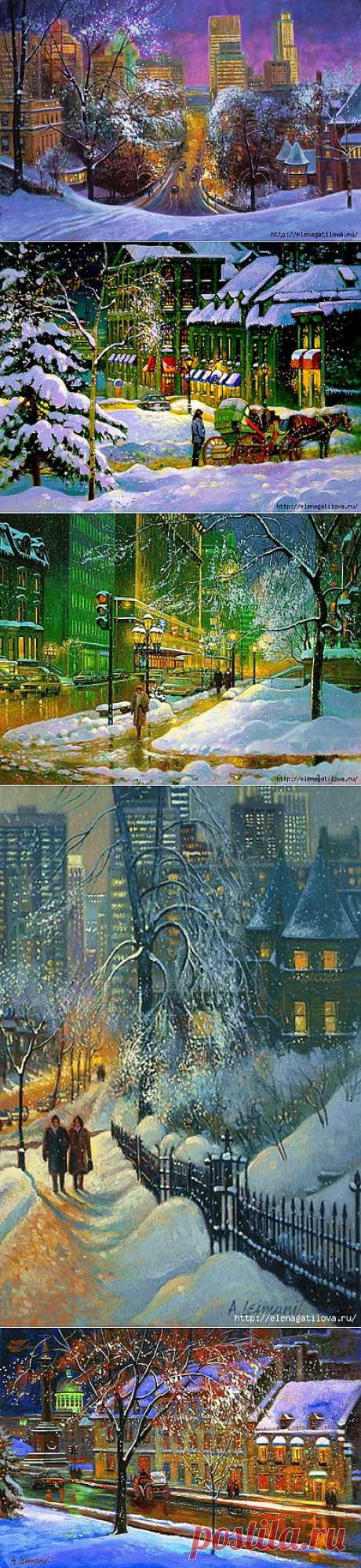 Красота заснеженных улиц / Andris Leimanis.