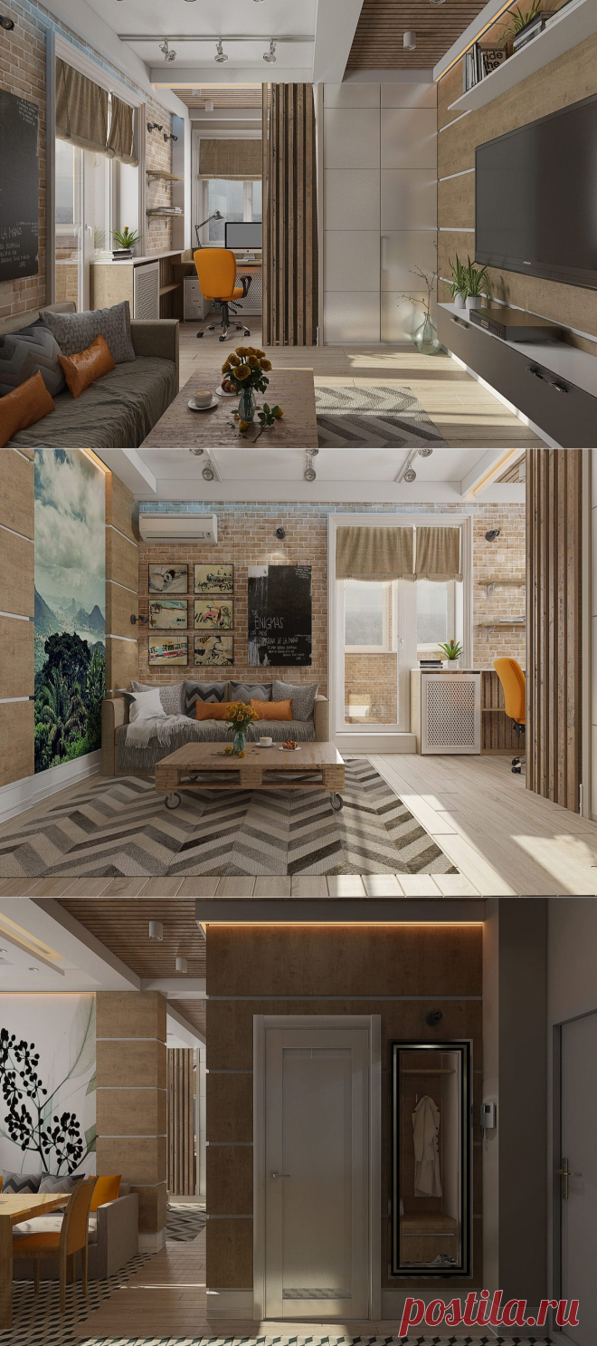 Однушка мечты: 37 квадратов экологического минимализма – Roomble.com
