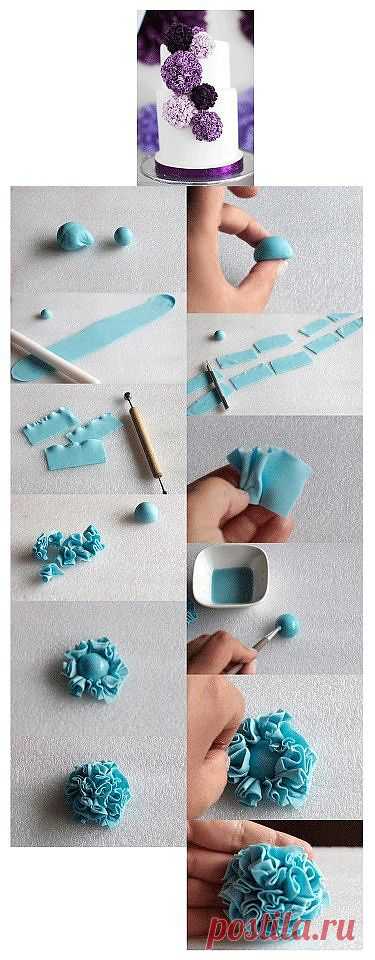 Pompom. It is created by ... | Cake Tutorials, Templates, Toppers & I…