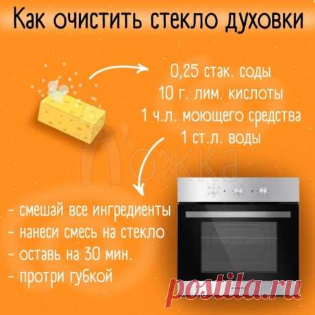 Как очистить стекло духовки