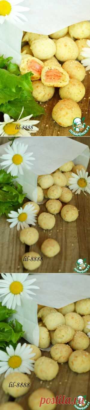 Сырное печенье с семгой - кулинарный рецепт