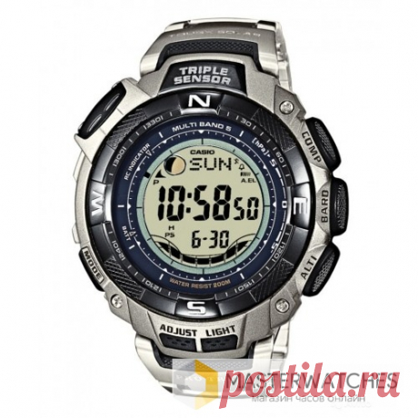Мужские японские спортивные наручные часы Casio Protrek PRW-1500T-7V