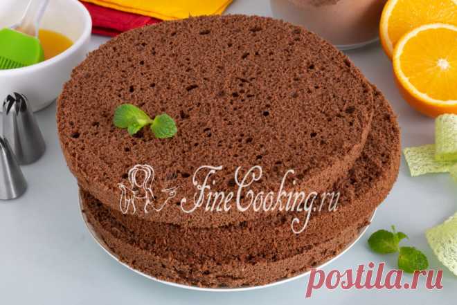 Польский шоколадный бисквит (брошенный) Пышный, вкусный и красивый бисквит для торта по простому рецепту.