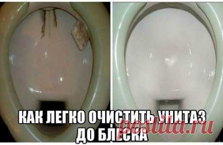 Как легко очистить унитаз