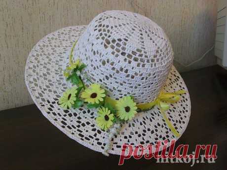 Летняя шляпа крючком » Ниткой - вязаные вещи для вашего дома, вязание крючком, вязание спицами, схемы вязания