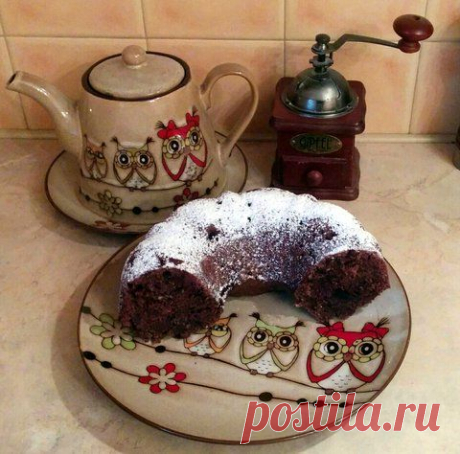 Постный шоколадный манник