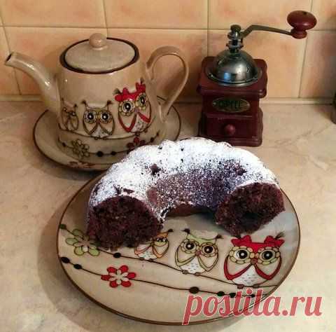 Постный шоколадный манник