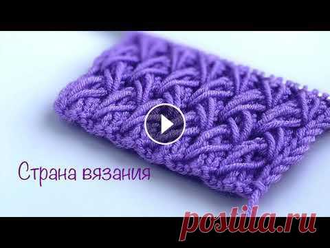 Узоры спицами. Резинка 2х2 с вытянутыми петлями. Knitting. Elastic band 2x2 with extended loops. Объемная рельефная резинка 2х2 с вытянутыми петлями. Раппорт узора 4 петли и 8 рядов. В начале вязания нужно провязать 4 дополнительных ряда резинкой ...