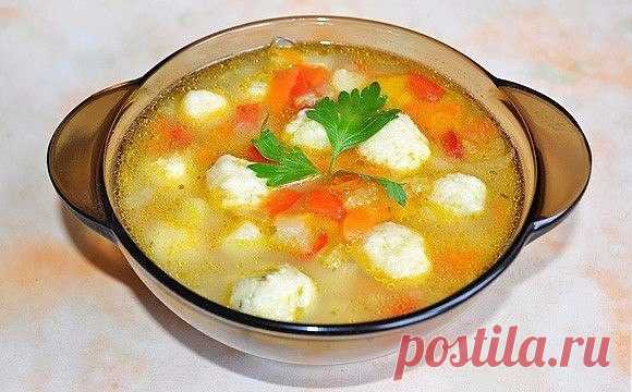 Как приготовить очень вкусный овощной суп с сырными клецками-шариками  - рецепт, ингредиенты и фотографии