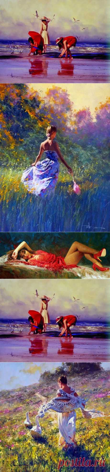 Художник-импрессионист. Robert Hagan             Счастливые картины австралийского художника Robert Hagan