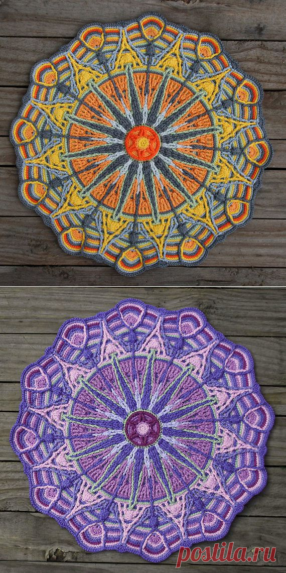 Crochet Overlay Mandala No. 6 Pattern PDF от CAROcreated на Etsy