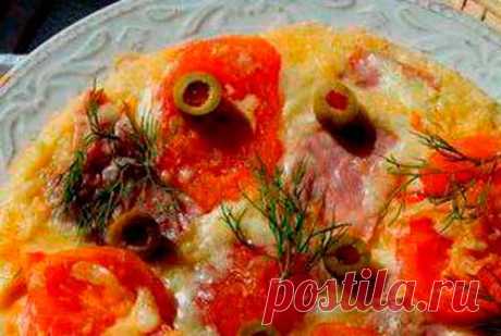 Быстрая пицца на сковороде под крышкой | Recept-Fresh