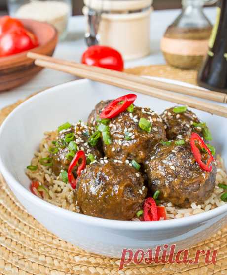 Корейские фрикадельки в очень вкусном кисло-сладком соусе