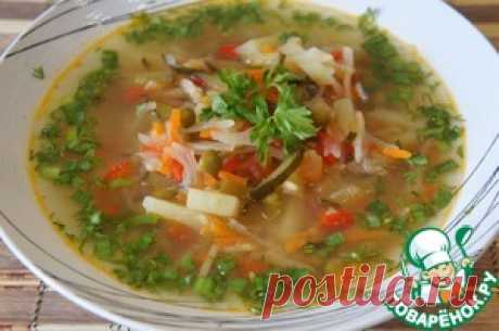 Щи &quot;Успенские&quot; с солеными огурцами - кулинарный рецепт