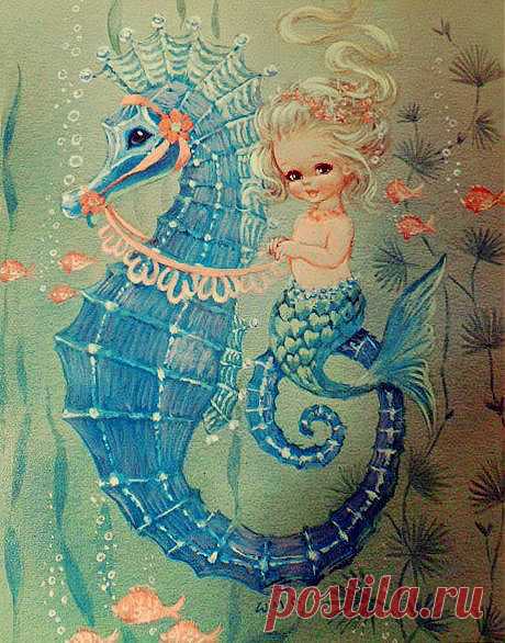 vintage mermaid | Mermaids