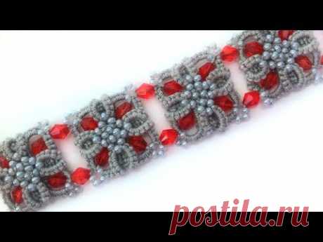 Браслет фриволите иглой анкарс. Видео мастер класс фриволите. DIY Bracelet frivolite needle ankars - YouTube