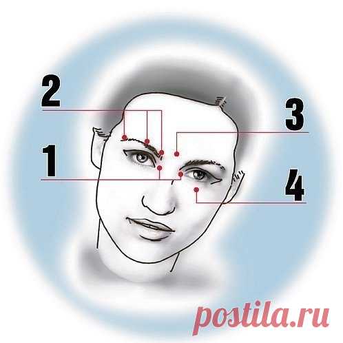 КАК БЫСТРО СНЯТЬ УСТАЛОСТЬ ПОСЛЕ СИДЕНИЯ ЗА КОМПЬЮТЕРОМ. 

Чтобы улучшить самочувствие, надо помассировать несколько точек на лице. Практически сразу вы почувствуете себя намного бодрее. 

Точка № 1. 
Внутренний угол глаз. 
Надавить синхронно с обеих сторон. 

Точка № 2. 
Сразу три точки. 
Внешний край брови, середина и внутренний край. Надавливать на симметричные точки на обеих бровях одновременно. 

Точка № 3. 
Выпуклый бугорок над переносицей строго между бровей. 

Точк...