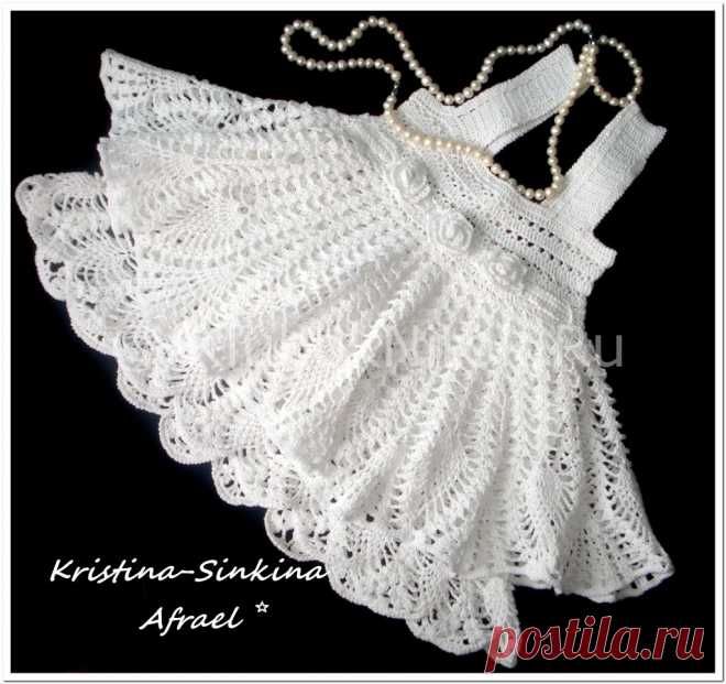 Платье &#171;Карина&#187; | Вязание для девочек | Вязание спицами и крючком. Схемы вязания.