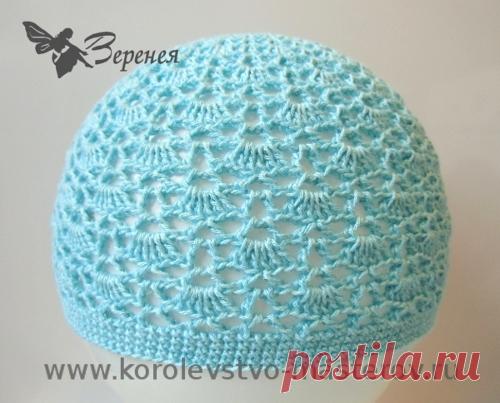 Летняя шапочка крючком. - делаем своими руками