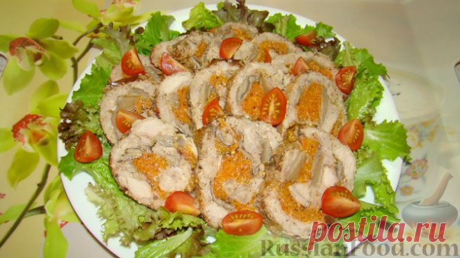 Рецепт: Мясной рулет на RussianFood.com