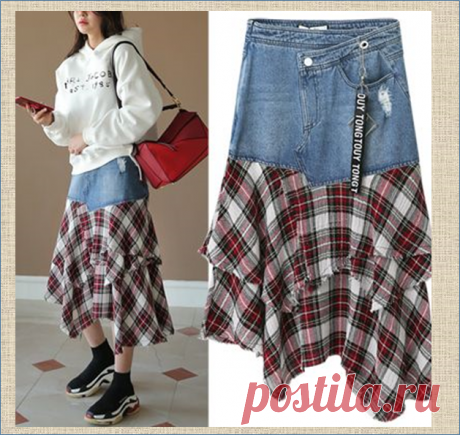 Переделка: фантазии на тему джинсовой юбки - 50 моделей для примера и рассматривания | МНЕ ИНТЕРЕСНО | Яндекс Дзен