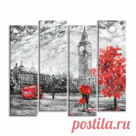 Модульная картина Воспоминания о Лондоне купить в Киеве, цена в Украине | Kartiny
