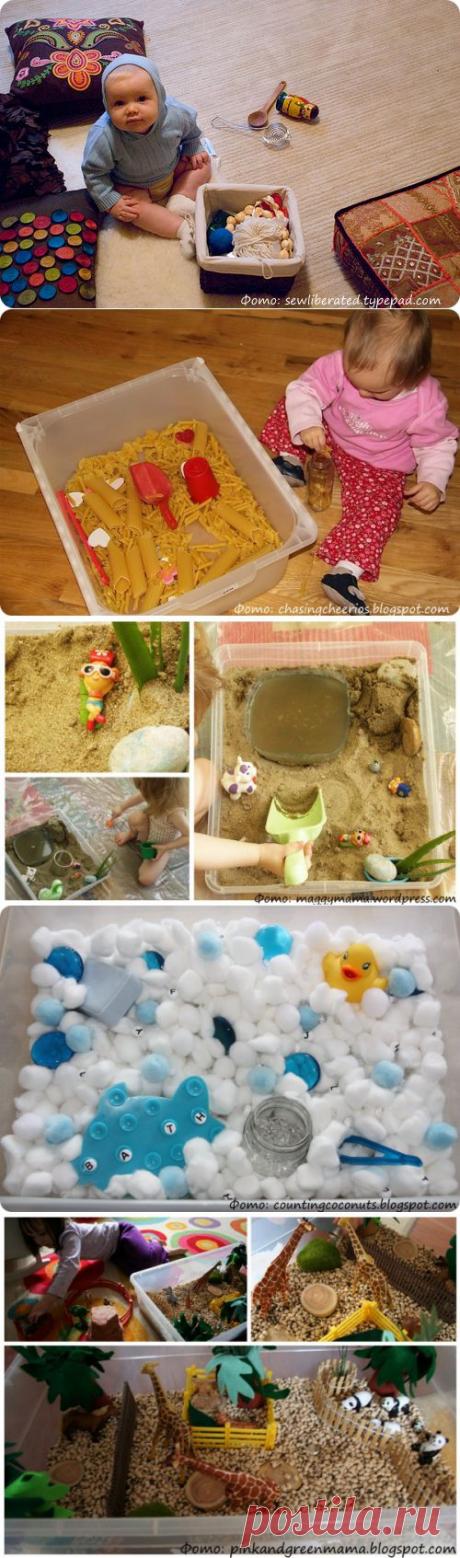 Сенсорные коробки для разных возрастов