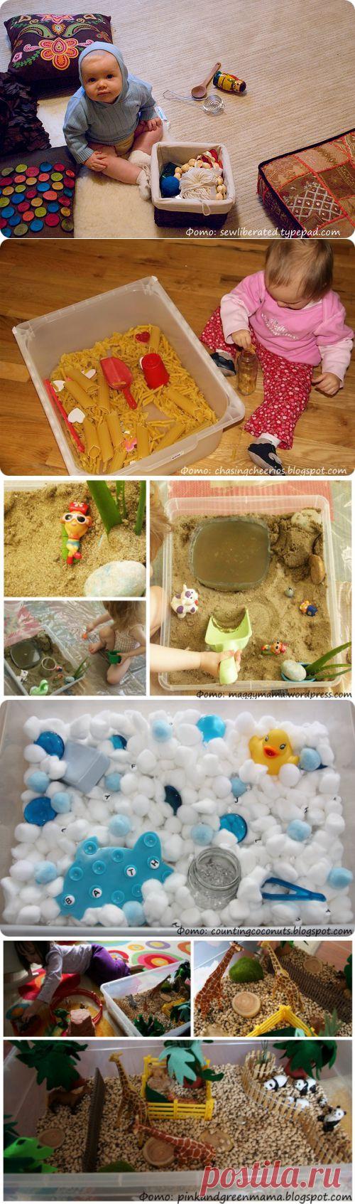 Сенсорные коробки для разных возрастов