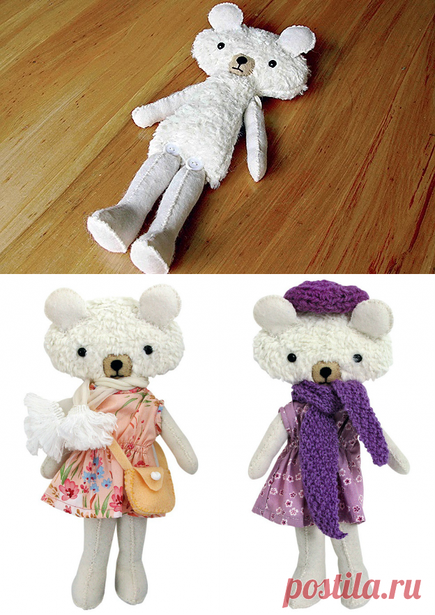 Такая модница: мягкая игрушка и одежда для нее своими руками  / Мастер-классы / Burdastyle