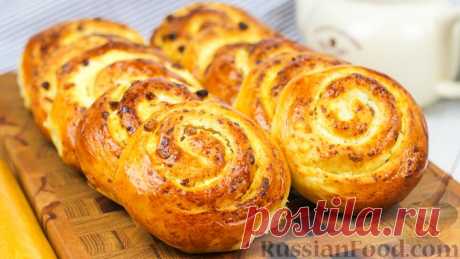 Рецепт: Воздушные сдобные булочки с творогом на RussianFood.com