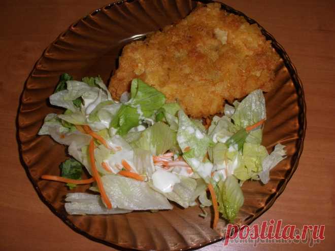 Куриные отбивные в необычной панировке