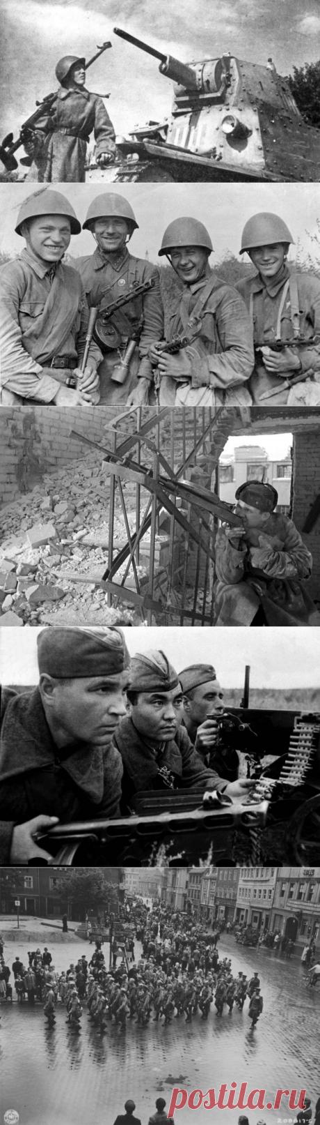 Солдаты Советской армии в годы Великой Отечественной Войны / Назад в СССР