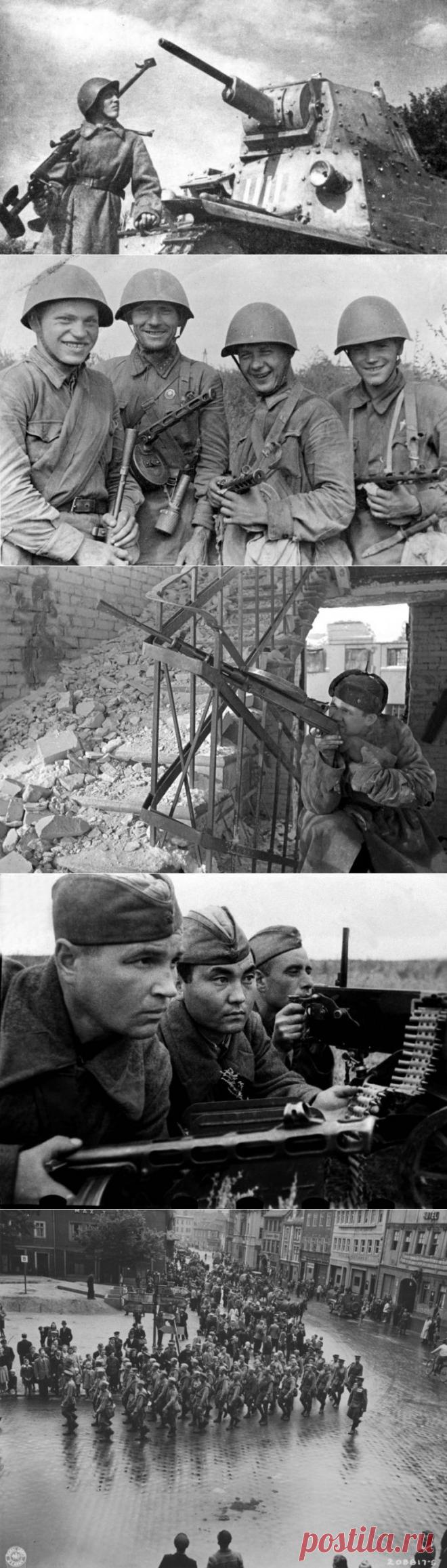 Солдаты Советской армии в годы Великой Отечественной Войны / Назад в СССР