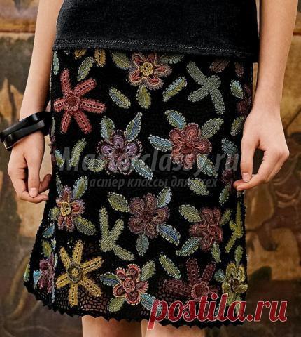 Вяжем юбочку ирландским кружевом крючком. Мастер-класс с  / Мастерклассы Блоги