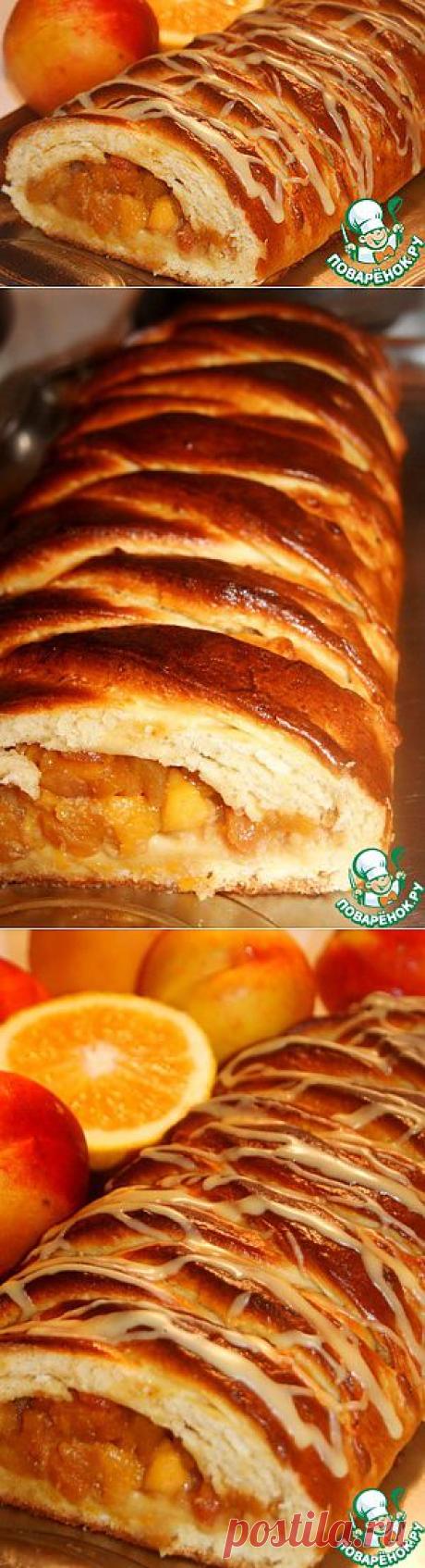 Ароматная плетенка с яблоками