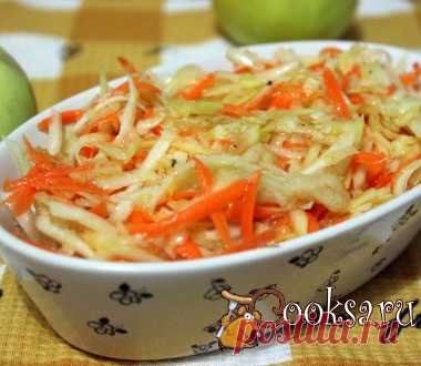 Витаминный салат из репы, моркови и яблока фото рецепт приготовления