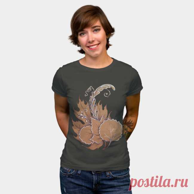 Fall Bouquet, Graphic Illustration T Shirt By Yulla Design By Humans