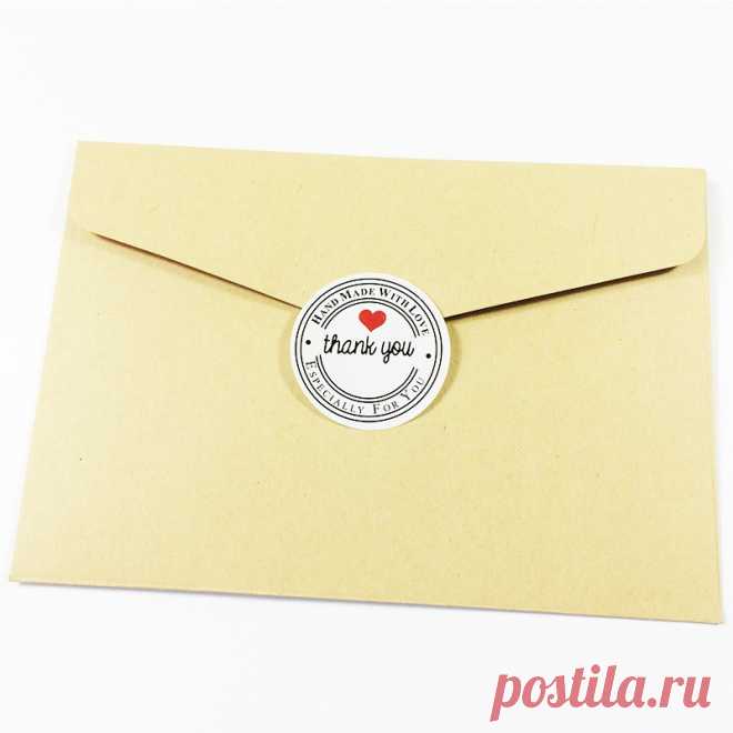 Cтикер "Thank you". 100 штук. (AliExpress)